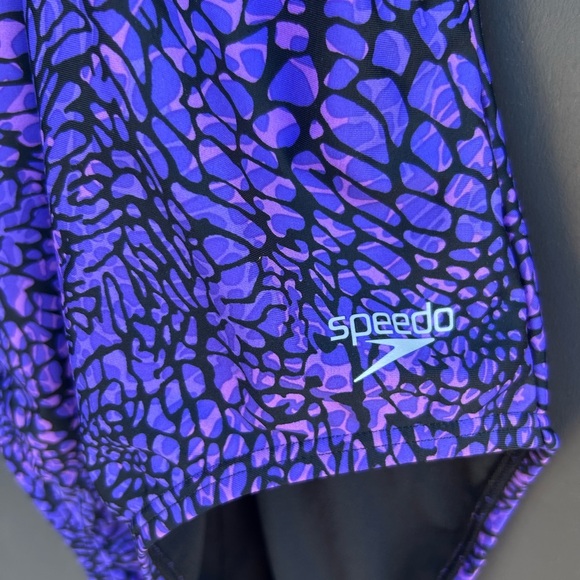 Speedo Purple and Black Swimsuit - Size 8 - NWOT - Picture 3 of 6